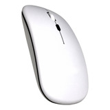 Mouse Slim Bluetooth Wireless S/fio Recarregável Ergonômico Cor Branco
