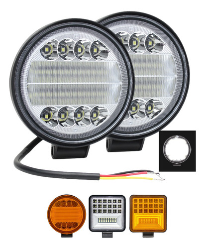 Par Faros Led Auxiliares Fija Y Estrobo Mas Potencia 4x4