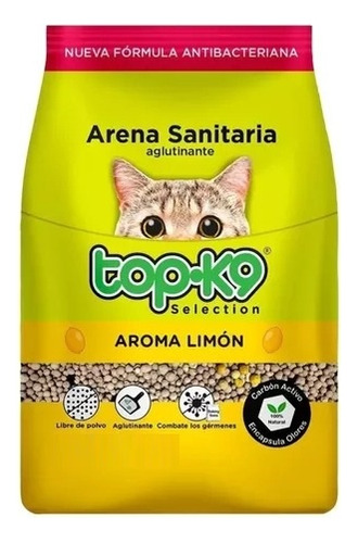 Arena Aglutinante Topk9 4 Kg Cafe Limón