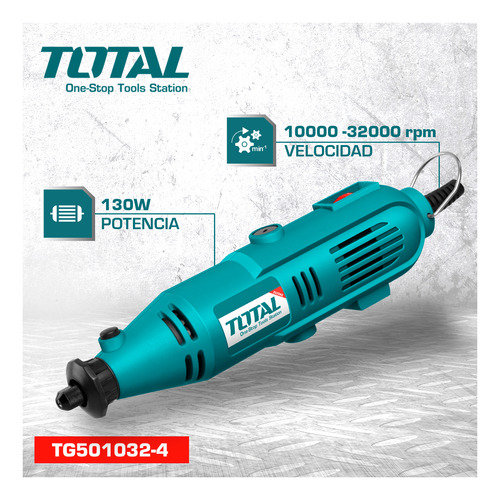 Mini Torno Minitorno Total 130w Tripa Flexible 100 Acc Malet