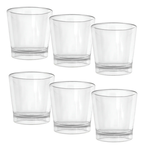 Vasos Tequilero Caballito Shot Mezcalero Policarbonato - 6pz