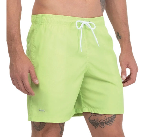 Shorts Bermuda Adulto Tactel Microfibra Praia Piscina Mash