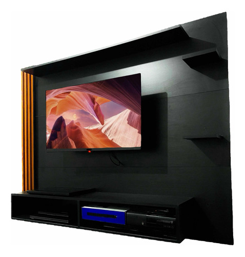 Mueble Tv Hasta 65 Panel Flotante Centro De Entretenimiento