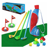 Tomyou Kids Golf Club Set Bolsa De Golf Con Estera Para Golp