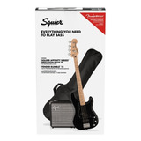 Paquete De Bajo Fender Pj Bass  Blk Gb R15 0372981006