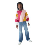 Blusão Infantil Menina Em Tricô Colorido