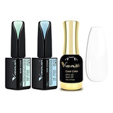 Esmalte De Uñas - 3pcs 15ml Base And Top Coat 12ml White