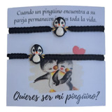 Pulseras De Pingüino Amor Pareja 