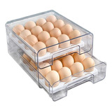 Soporte Para Huevos Con Bandeja Extraíble Tipo Cajón Caja