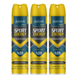 Kit 3 Desodorante Sport Energy 48h Men Above 150ml