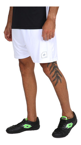 Short Fútbol Lotto Solista Hombre En Blanco | Stock Center