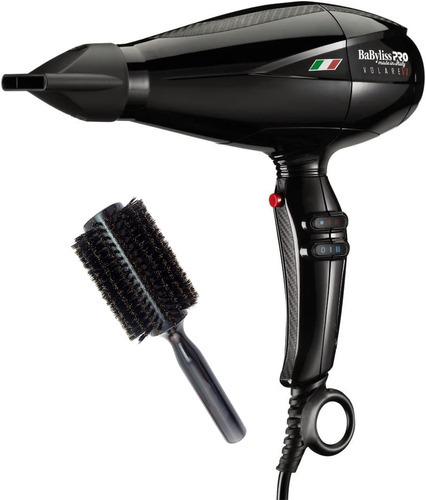 Secadora De Cabello Babyliss Profesional Volare V1+ Motor Ferrari  1875w Negra 110v