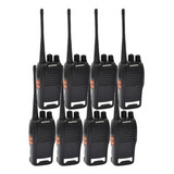 8 Rádios Comunicador Baofeng Walk Talk 777s Profissional Top Bandas De Freqüência 16 Cor Preto Tipo De Frequência Vhf/uhf