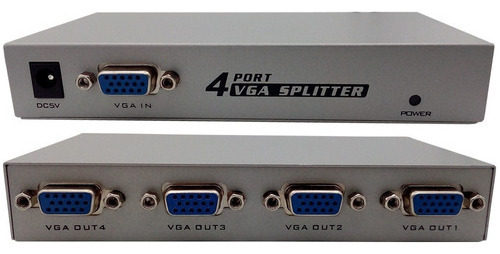 Splitter Vga 4 Puertos Activo , Lcd,cañon,led 1920x1440