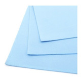 12 Pcs Papel Foami Fomi Pliego Azul Claro