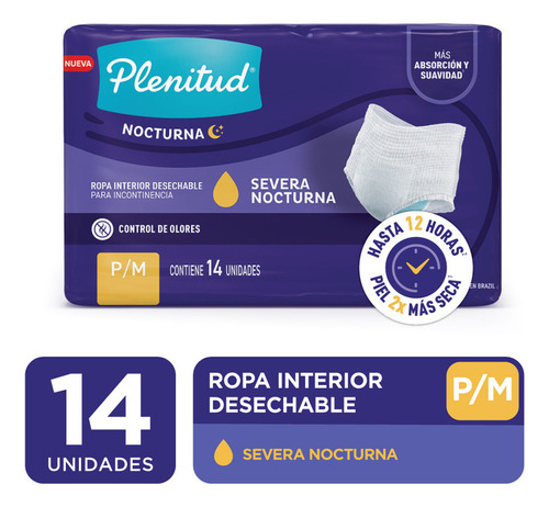 Plenitud Protect Plus Pants Nocturno P/m 14 Unidades