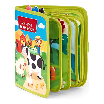 Juguete Montessori Libro Tela Actividades For Aprender | Envío gratis