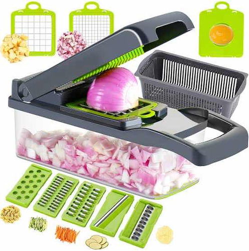 Rayador Picador De Verduras 14 En 1 Multifuncional Cocina