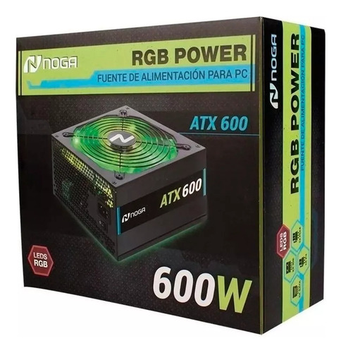 Fuente Alimentación Para Pc Rgb Power Atx 600w 220v