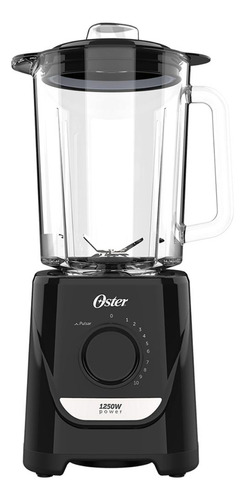 Liquidificador Oster Oliq520 Jarra De Vidro 1,8l Faca Inox 1 Cor Preto 127v