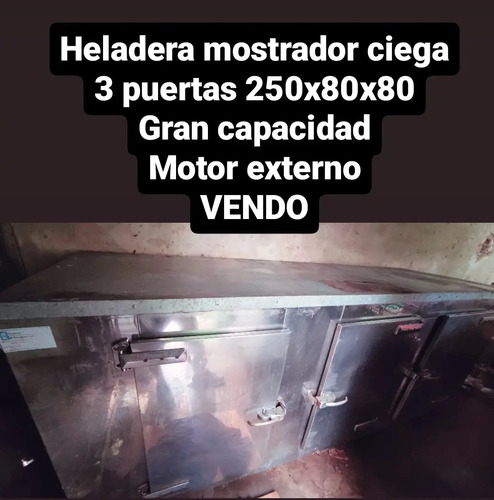 Heladera Mostrador Ciega 3 Puertas 