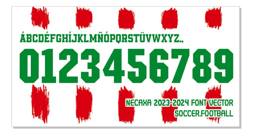 Tipografía Necaxa Font Vector 2023-24 Archivo Otf, Ai, Eps.