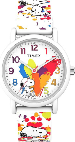 Timex Snoopy Reloj Pulsera Peanuts Casual Original En Caja
