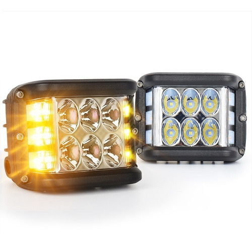 Par De Duallys Lateral Estrobo Ambar Jeep Led Amarillo