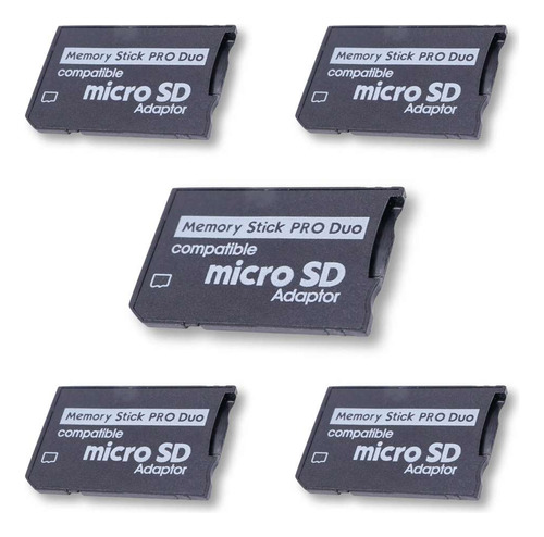5 Adaptadores De Memoria Micro Sd Para Memory Stick Pro Duo