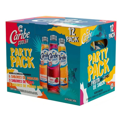 Caribe Cooler Party Pack 12 Piezas | MercadoLibre