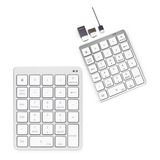 Teclado Numérico Inalámbrico Bluetooth Con Usb Hub Recargabl