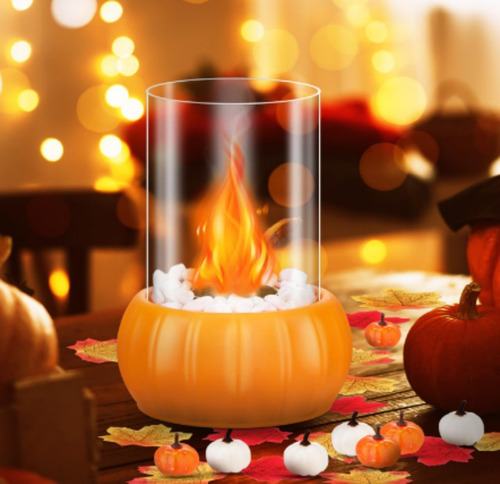 Chimenea De Etanol Decorativa Calabaza Para Cocina Otoño