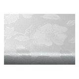 Plástico Térmico Toalha De Mesa Branco Floral 1,20 X 1,20