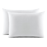 Par De Fronhas 70cm X 50cm - Percal 180 Fios Bainha Cor Branco Liso