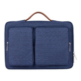 Bolsa Notebook Feminina E Masculina Impermeável 13 14 15,6 Cor Azul