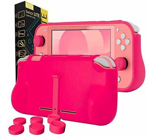 Funda Protectora Rosa Compatible Con Nintendo Switch Lite