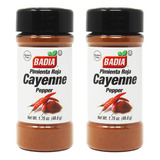 2 Pimientas Roja Cayena Badia 49.6g Cayenne Pepper 