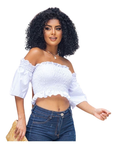 Blusinha Feminina Ciganinha Tomara Que Caia Manga Flare Moda