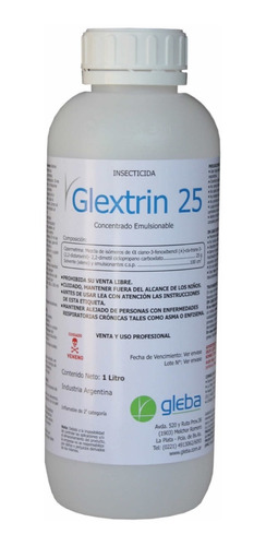 Insecticida Glextrin Veneno Cucarachas 100% Efectivo 