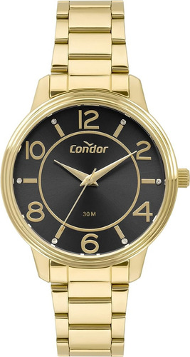 Relógio Condor Feminino Dourado Analógico Copc21aedo/k