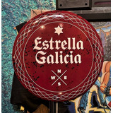 Cartel Enlozado De Cerveza Estrella Galicia Original 