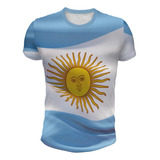 Remera Argentina Bandera Mod 2