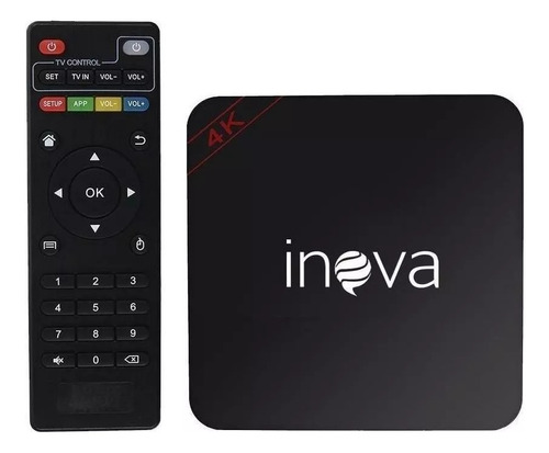 Inova Tv Box 4k Dig-7021 4k 256gb Preto Com 4gb De Ram