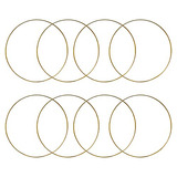 8 Pcs Aros De Metal Dorado De 8 Pulgadas Hacer Atrapasu...