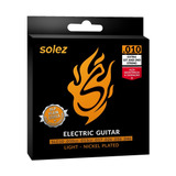 Encordoamento Guitarra 010 046 Solez Slg10 Corda Kit C/12