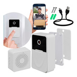 Timbre Inalámbrico Recargable Slim Company Con Cámara Y Visión Nocturna App Wifi 1 Transmisor 1 Receptor Videoportero Sistema De Seguridad Inteligente Para Puerta Con Vídeo Y Audio Doorbell Mirilla