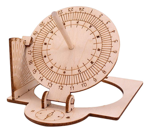 Reloj De Sol Ecuatorial Diy De Construcción De Madera Reloj