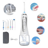 Irrigador Oral Dental Jato Água Limpeza Bucal Recarregável Cor Branco 110v/220v