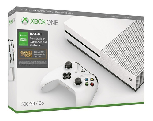 Consola Xbox One S 500gb Reconstruida + 3 Meses Xbox Live