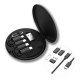 Kit Organizador Adaptador De Cables Usb Tipo C Lightning